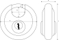 Preview: technische Zeichnung Diskus-Schloss