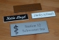 Preview: Ansteckschild mit persönlicher Gravur 80 x 30 mm