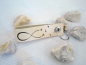 Preview: MINI-Lederanhänger creme mit Lasergravur