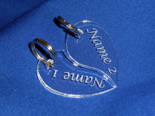 Acrylherzanhänger geteilt 1